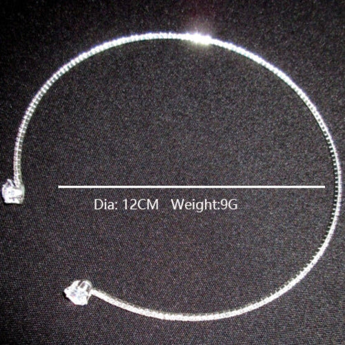 Fashion Jewelry Rhinestone Heart Collar Choker Necklace For Women